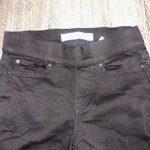 Women's Totally Shaping Levi Strauss 6S Label Pull-On Skinny Jeans 28x28 Black - Picture 2 of 6